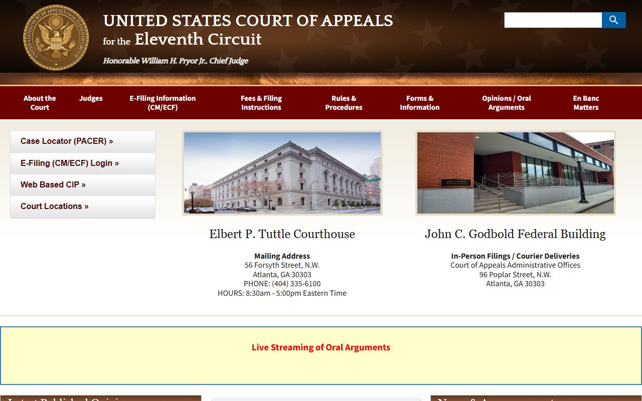 Eleventh Circuit Court of Appeals for Escambia County federal cases
